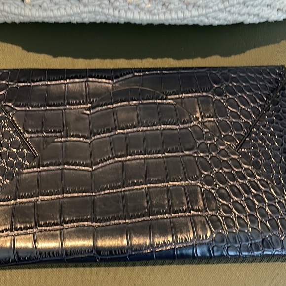 BCBG Deep Navy “Harlow” Envelope Clutch.  Tags attached. - Picture 7 of 9